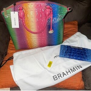 Brahmin Leather Purse and Wallet Set